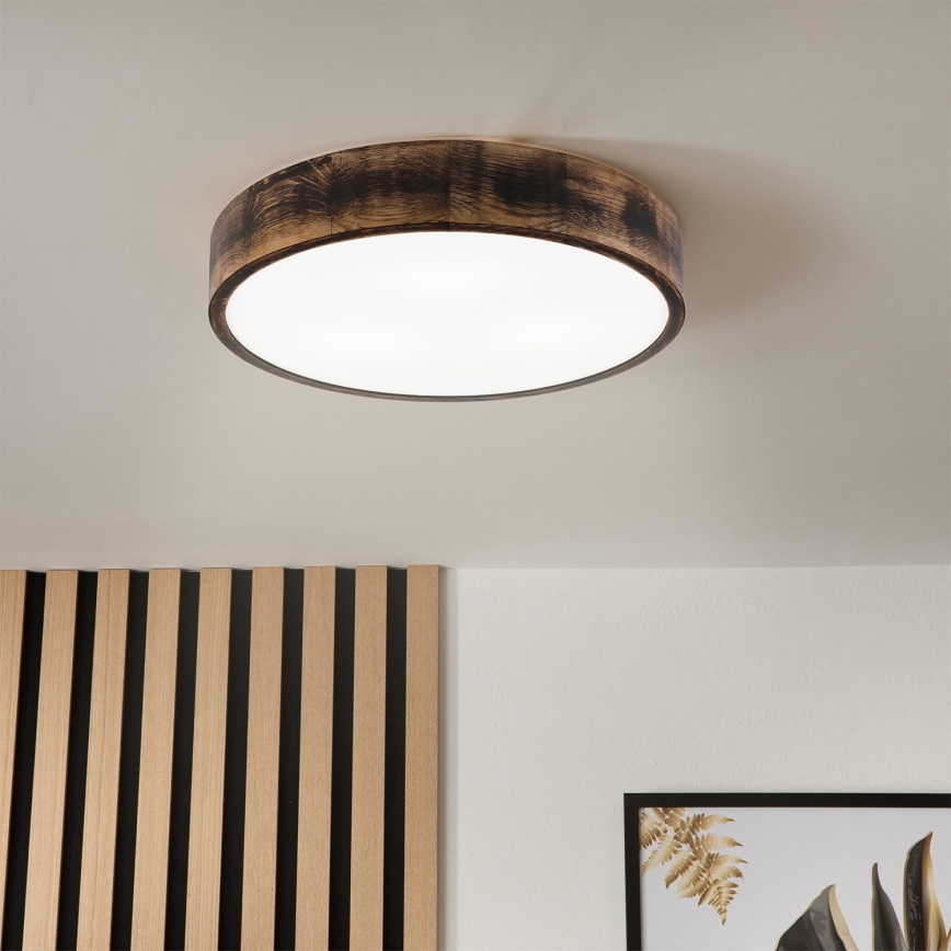 Brilagi - LED lubų šviestuvas CARVALHO SMOKEY LED/36W/230V, ąžuolas, skersm. 47,5 cm