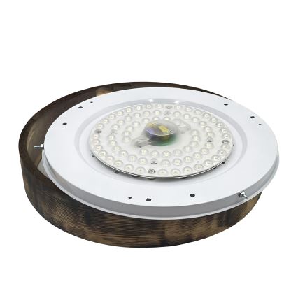 Brilagi - LED lubų šviestuvas CARVALHO SMOKEY LED/36W/230V, ąžuolas, skersm. 47,5 cm