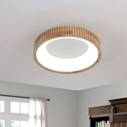 Brilagi - LED lubinis šviestuvas FALCON WOOD MODERN LED/30W/230V 3000/4000/6000K Ø 45 cm medinis