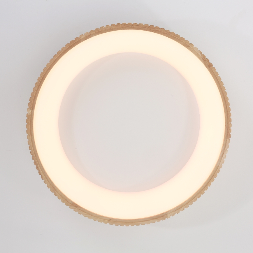 Brilagi - LED lubų šviestuvas FALCON WOOD MODERN LED/40W/230V 3000/4000/6000K skersmuo 60 cm mediena