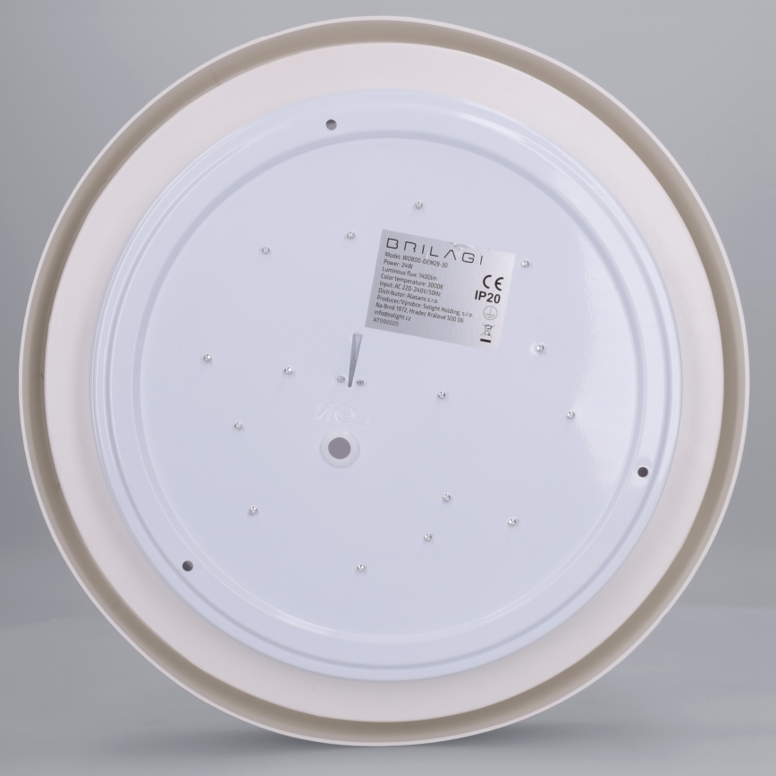 Brilagi - LED lubų šviestuvas MATTEO LED/24W/230V skersmuo 31 cm juodas