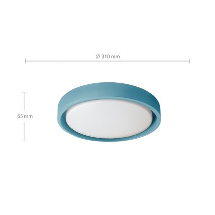 Brilagi - LED lubų šviestuvas MATTEO LED/24W/230V, skersmuo 31 cm, turkio spalvos