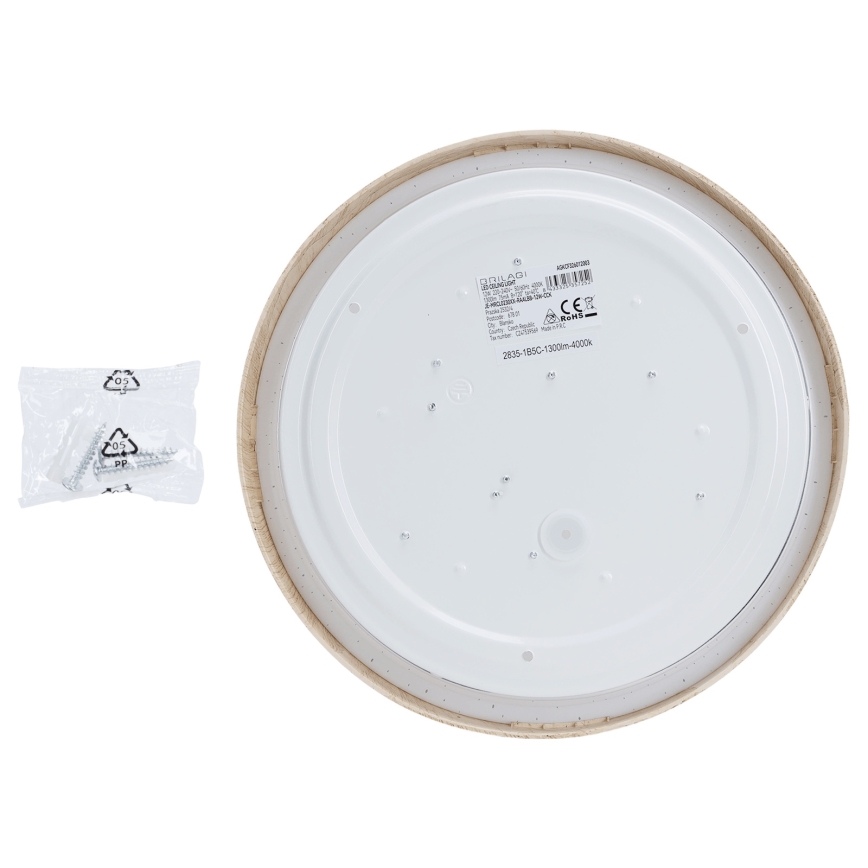 BRILAGI - LED lubų šviestuvas NATURA LED/12W/230V 4000K skersmuo 26,3 cm