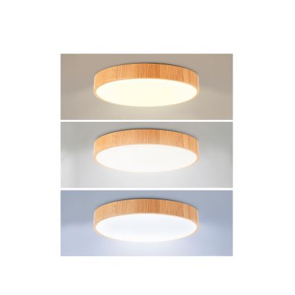 Brilagi - LED lubinis šviestuvas POOL LED/36W/230V 3000/4000/6000K skersmuo 30 cm medžio dekoras