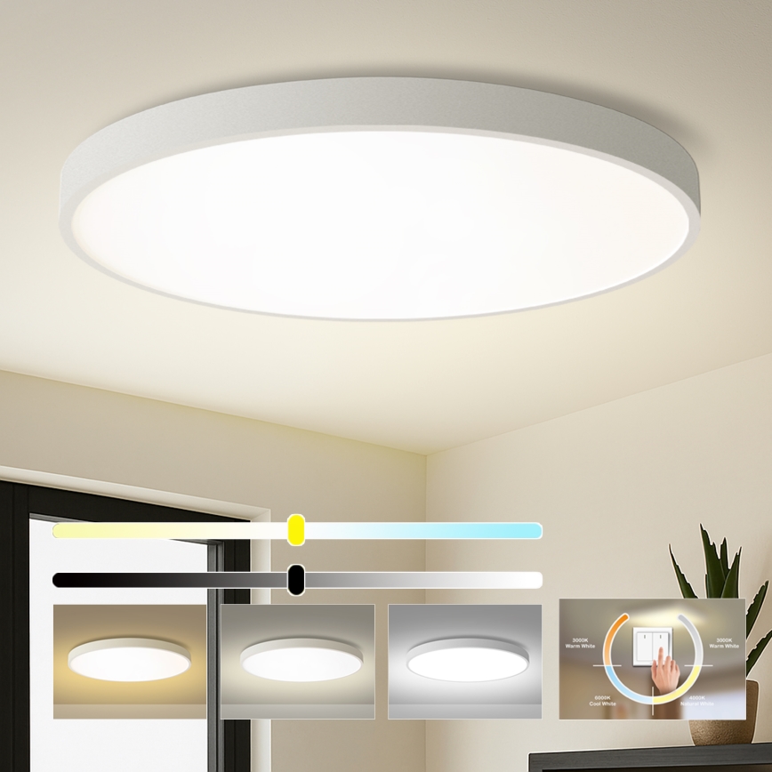 Brilagi - LED lubų šviestuvas POOL LED/180W/230V 3000/4500/6000K skersm. 120 cm baltas