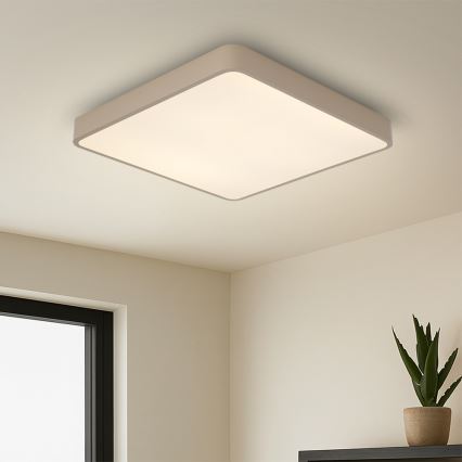Brilagi - LED lubų šviestuvas POOL LED/48W/230V 3000/4000/6000K 50x50 cm smėlio spalvos