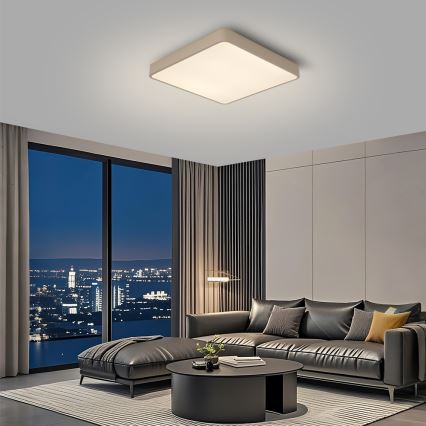 Brilagi - LED lubų šviestuvas POOL LED/48W/230V 3000/4000/6000K 50x50 cm smėlio spalvos