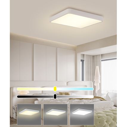 Brilagi - LED lubinis šviestuvas POOL SQUARE LED/48W/230V 3000/4500/6000K 50x50 cm baltas