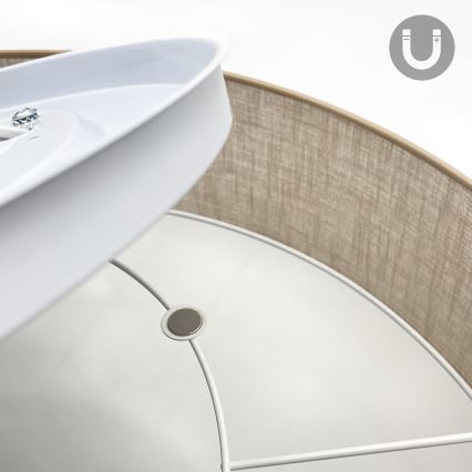 Brilagi - LED lubų šviestuvas SIRIJA 4xE27/60W/230V, skersmuo 60 cm, smėlinis