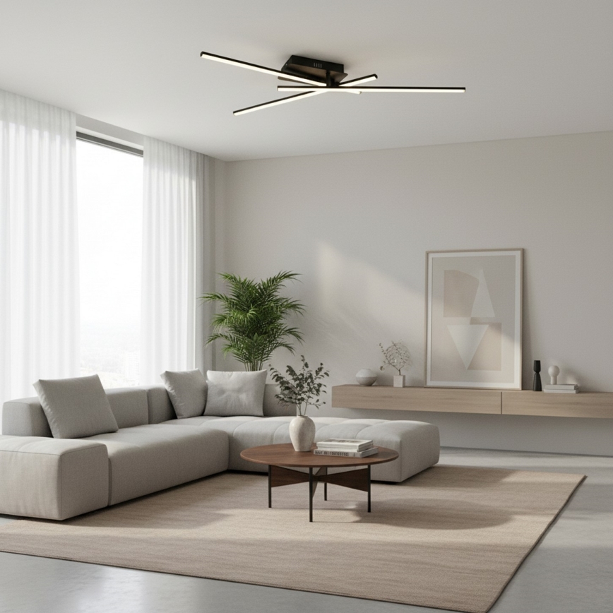 Brilagi - LED lubinis šviestuvas STRIPES LED/30W/230V 51x78 cm juodas