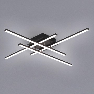 Brilagi - LED lubų šviestuvas STRIPES LED/37W/230V 68x68 cm juoda