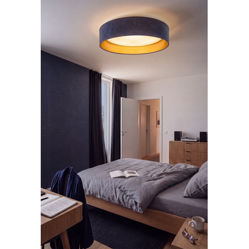 BRILAGI - LED lubų šviestuvas VELVET SIMPLE LED/24W/230V 3000K skersmuo 45 cm mėlynas