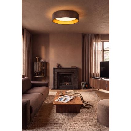 BRILAGI - LED lubų šviestuvas VELVET SIMPLE LED/36W/230V 3000K Ø 55 cm rudas/auksinis