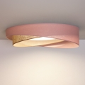 BRILAGI - LED lubų šviestuvas VELVET TWIST LED/24W/230V 4000K skersmuo 55 cm rožinė/smėlio spalvos