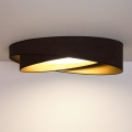BRILAGI - LED lubų šviestuvas VELVET TWIST LED/24W/230V 4000K skersmuo 55 cm ruda/auksinė