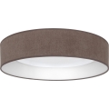 Brilagi - LED lubų šviestuvas VELVET VARI LED/24W/230V 3000/4000/6500K Ø 45 cm rudas