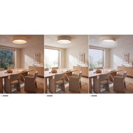 BRILAGI - LED lubinis šviestuvas VELVET VARI LED/24W/230V 3000/4000/6500K skersm. 45 cm kreminis