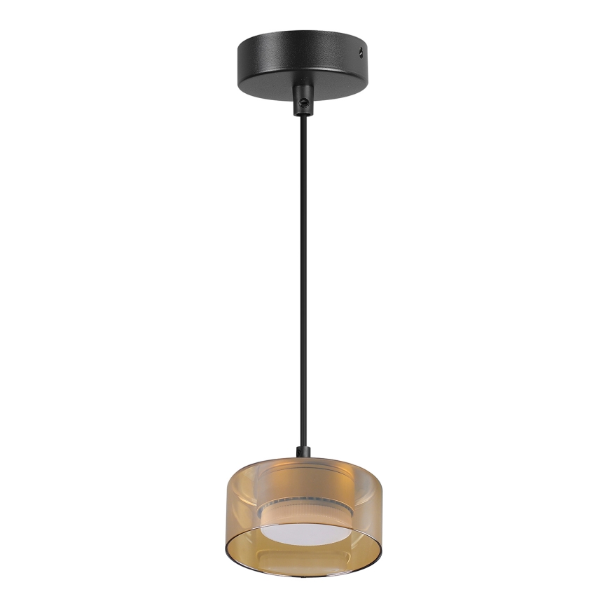 Brilagi - LED Pakabinama liustra ant laido AURA LUX 1xGX53/30W/230V juoda/auksinė