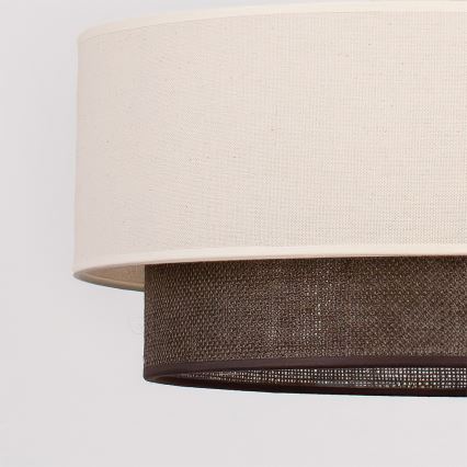 Brilagi - LED pakabinama liustra ant laido BOHO STYLE 1xE27/15W/230V ø 40 cm kreminė/ruda