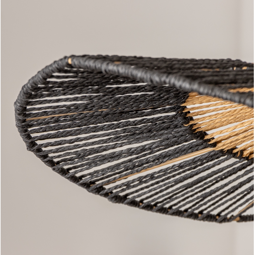 Brilagi - LED pakabinama liustra ant laido CERIA BOHO 1xE27/40W/230V skersmuo 50 cm juoda/ruda