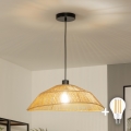 Brilagi - LED pakabinama liustra ant laido CERIA BOHO 1xE27/40W/230V skersmuo 50 cm ruda