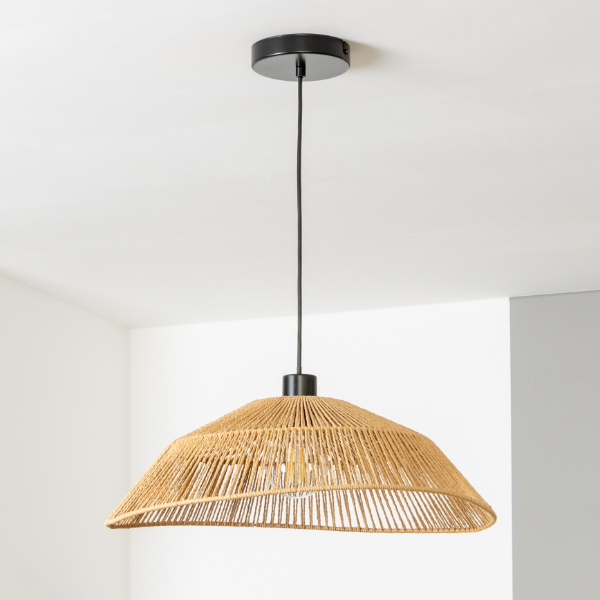 Brilagi - LED pakabinama liustra ant laido CERIA BOHO 1xE27/40W/230V skersmuo 50 cm ruda