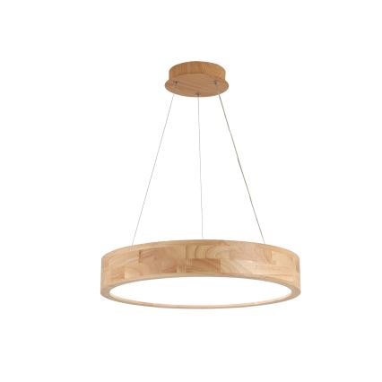 Brilagi - pakabinamas LED šviestuvas ant laido FALCON WOOD LED/30W/230V 3000/4000/6000K Ø 45 cm, medinis