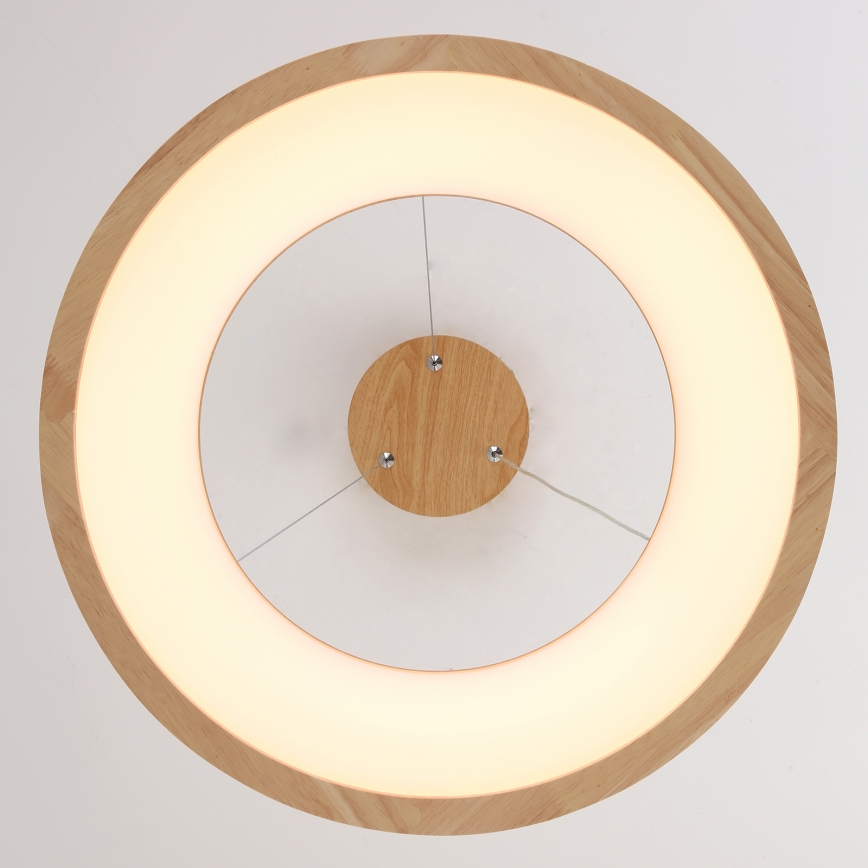 Brilagi - pakabinamas LED šviestuvas ant laido FALCON WOOD LED/30W/230V 3000/4000/6000K Ø 45 cm, medinis