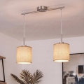 Brilagi - LED pakabinama liustra ant troselio NUBILA 2xE27/60W/230V šviesiai ruda