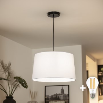 Brilagi - LED pakabinama liustra CERIA ant laido 1xE27/40W/230V Ø 45 cm, balta