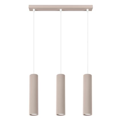 Brilagi - LED pakabinamas liustras ant laido CRESTO 3xGU10/10W/230V taupe
