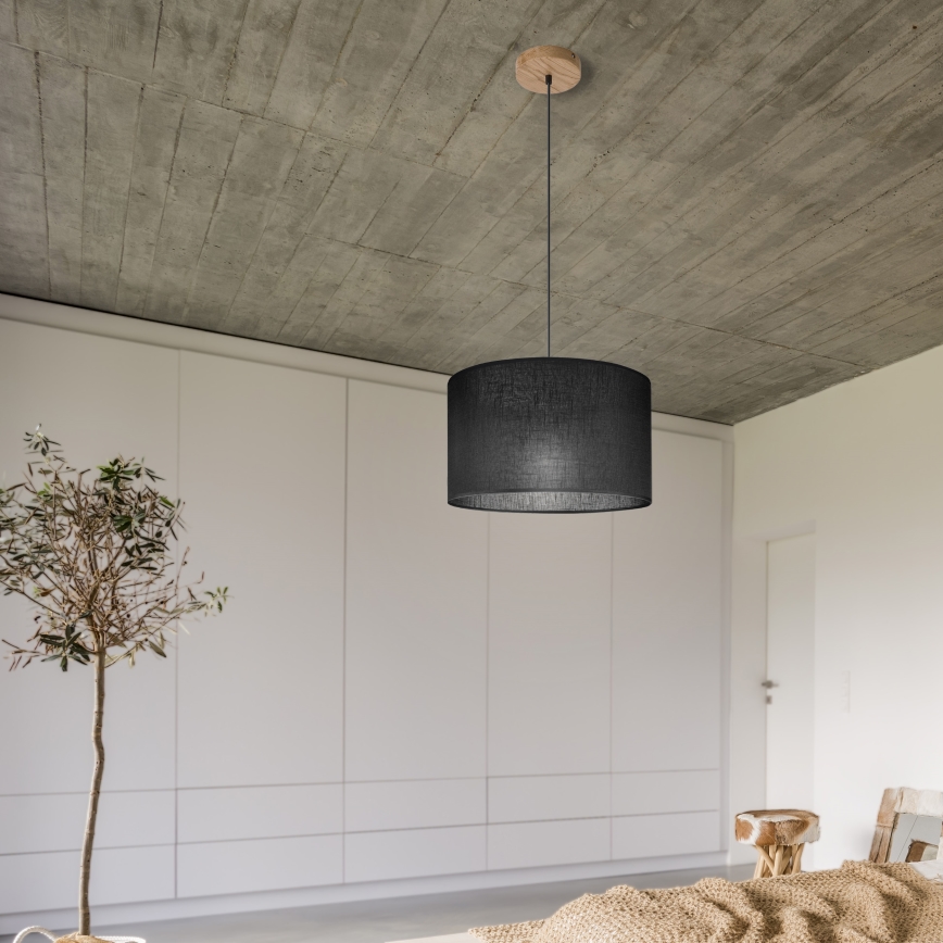 Brilagi - LED Pakabinamas sietynas ANTHONY 1xE27/60W/230V ąžuolas/juoda