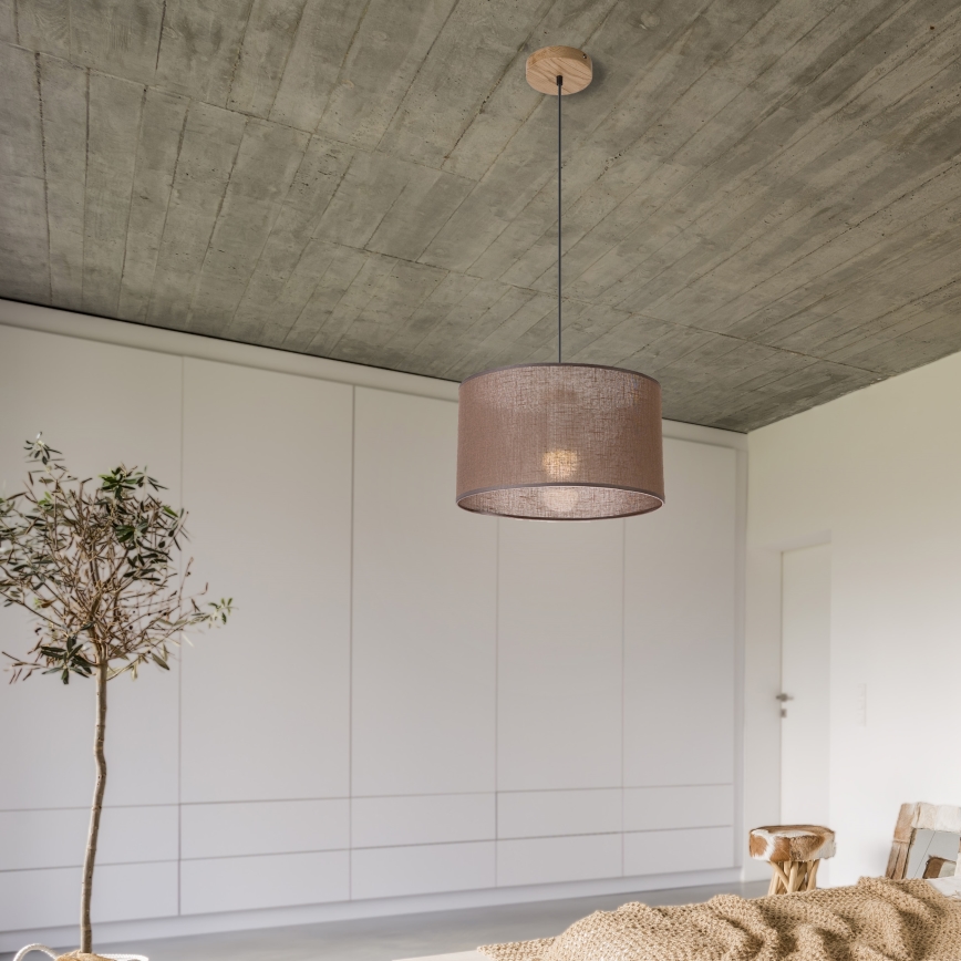 Brilagi - LED Pakabinamas sietynas ANTHONY 1xE27/60W/230V ąžuolas/ruda