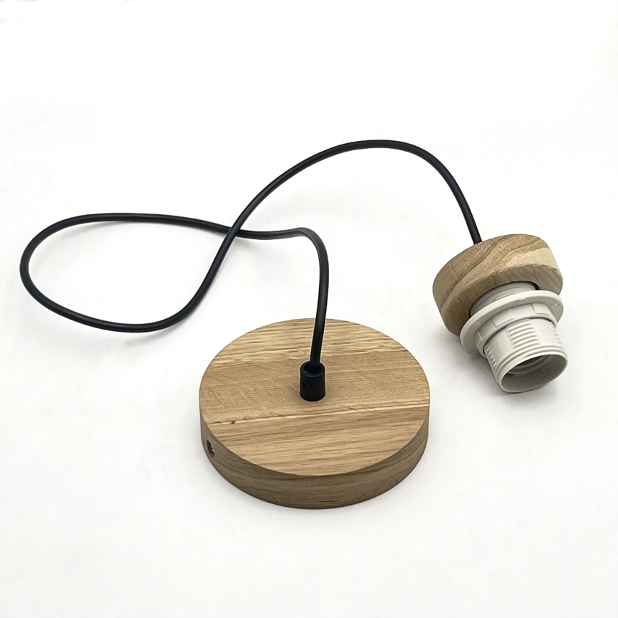 Brilagi - LED Pakabinamas sietynas ANTHONY 1xE27/60W/230V ąžuolas/smėlio spalva
