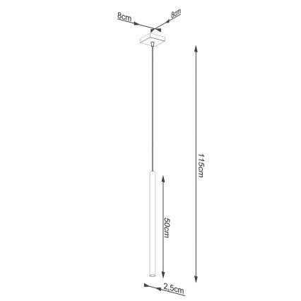 Brilagi - LED Pakabinamas sietynas DRIFA 1xG9/4W/230V auksas