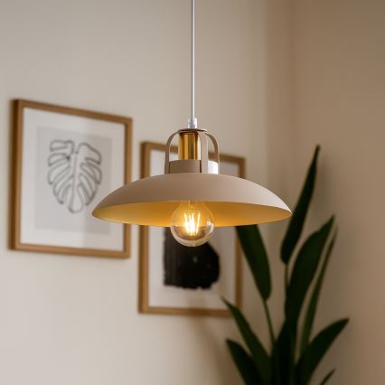 Brilagi - LED Pakabinamas sietynas FLAMENGO 1xE27/60W/230V smėlio spalva