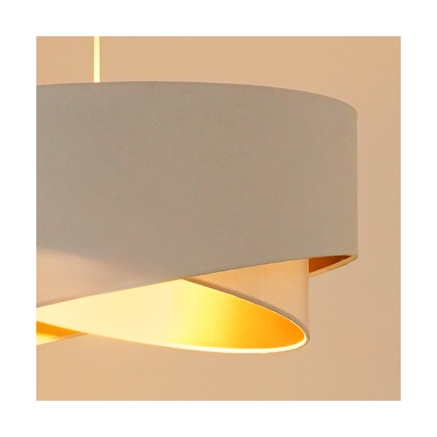 Brilagi - LED Pakabinamas sietynas LYRA 1xE27/15W/230V balta/auksas