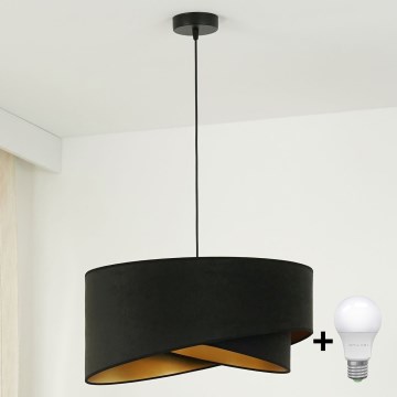 Brilagi - LED Pakabinamas sietynas LYRA 1xE27/15W/230V juoda/auksas