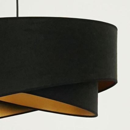 Brilagi - LED Pakabinamas sietynas LYRA 1xE27/15W/230V juoda/auksas