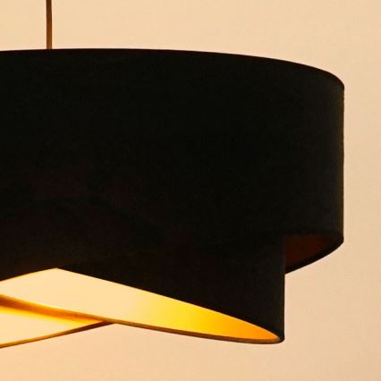 Brilagi - LED Pakabinamas sietynas LYRA 1xE27/15W/230V juoda/auksas