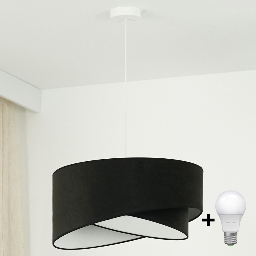 Brilagi - LED Pakabinamas sietynas LYRA 1xE27/15W/230V juoda/balta