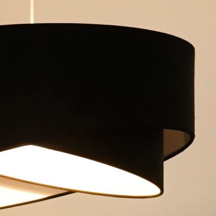 Brilagi - LED Pakabinamas sietynas LYRA 1xE27/15W/230V juoda/balta