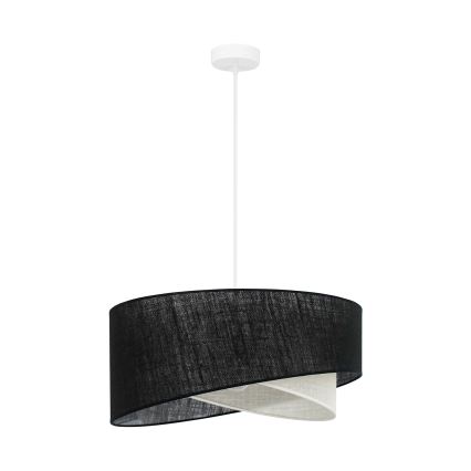 Brilagi - LED Pakabinamas sietynas LYRA 1xE27/15W/230V juoda/kreminė