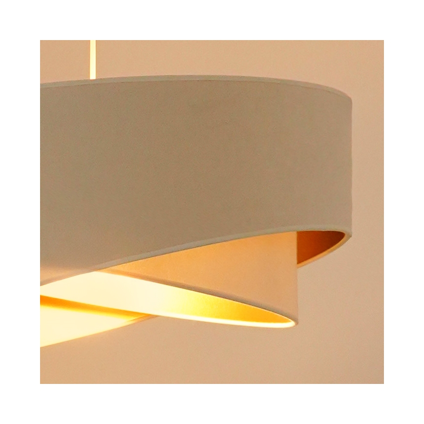 Brilagi - LED Pakabinamas sietynas LYRA 1xE27/15W/230V kreminė/balta