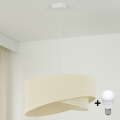 Brilagi - LED Pakabinamas sietynas LYRA 1xE27/15W/230V kreminė