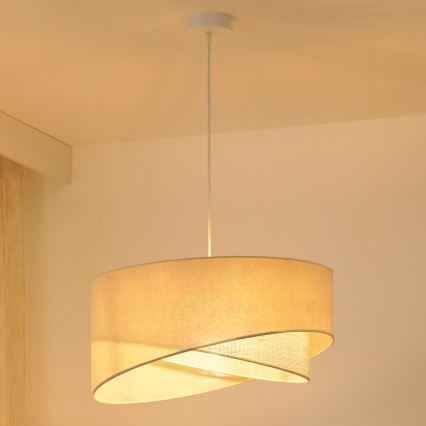 Brilagi - LED Pakabinamas sietynas LYRA 1xE27/15W/230V kreminė