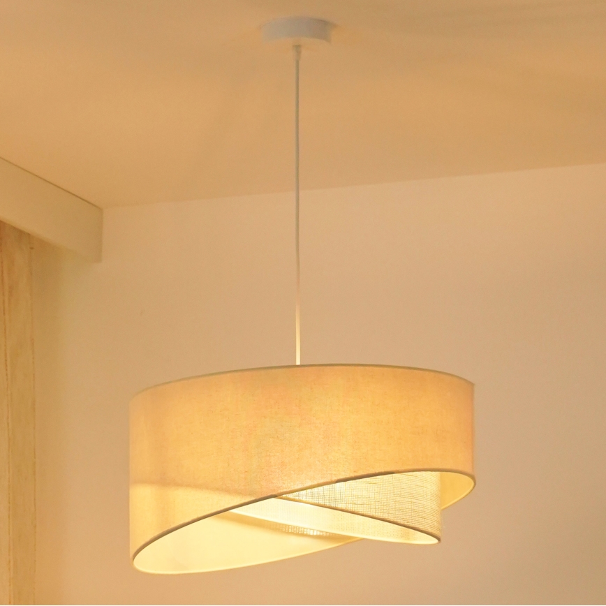 Brilagi - LED Pakabinamas sietynas LYRA 1xE27/15W/230V kreminė