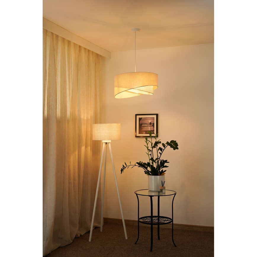 Brilagi - LED Pakabinamas sietynas LYRA 1xE27/15W/230V kreminė