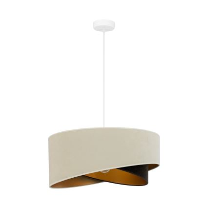 Brilagi - LED Pakabinamas sietynas LYRA 1xE27/15W/230V kreminė/juoda/auksas
