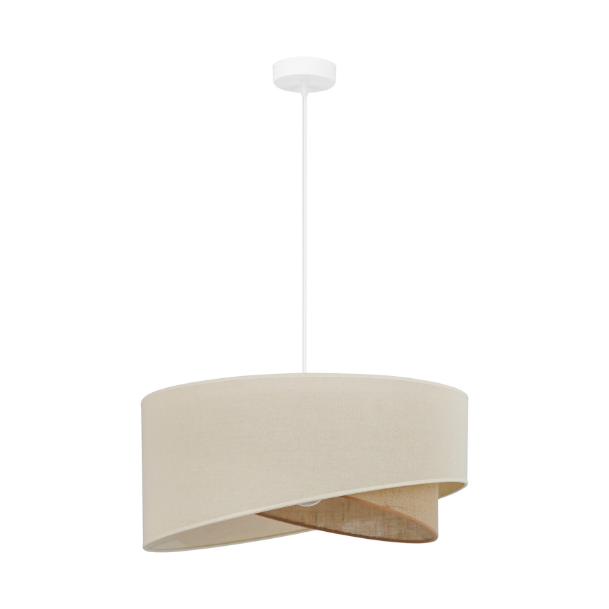 Brilagi - LED Pakabinamas sietynas LYRA 1xE27/15W/230V kreminė/smėlio spalva